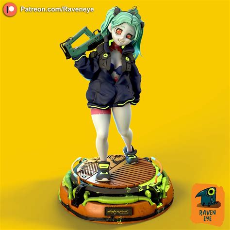 rebecca statue cyberpunk|cyberpunk chibi rebecca figure.